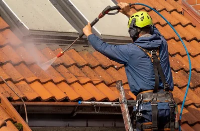 Démoussage et hydrofuge de toiture à Pléguien